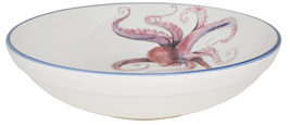 Blue Crab Round Service Tray and Small Bowl 