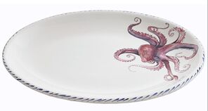 Blue Crab Oval Service Platter